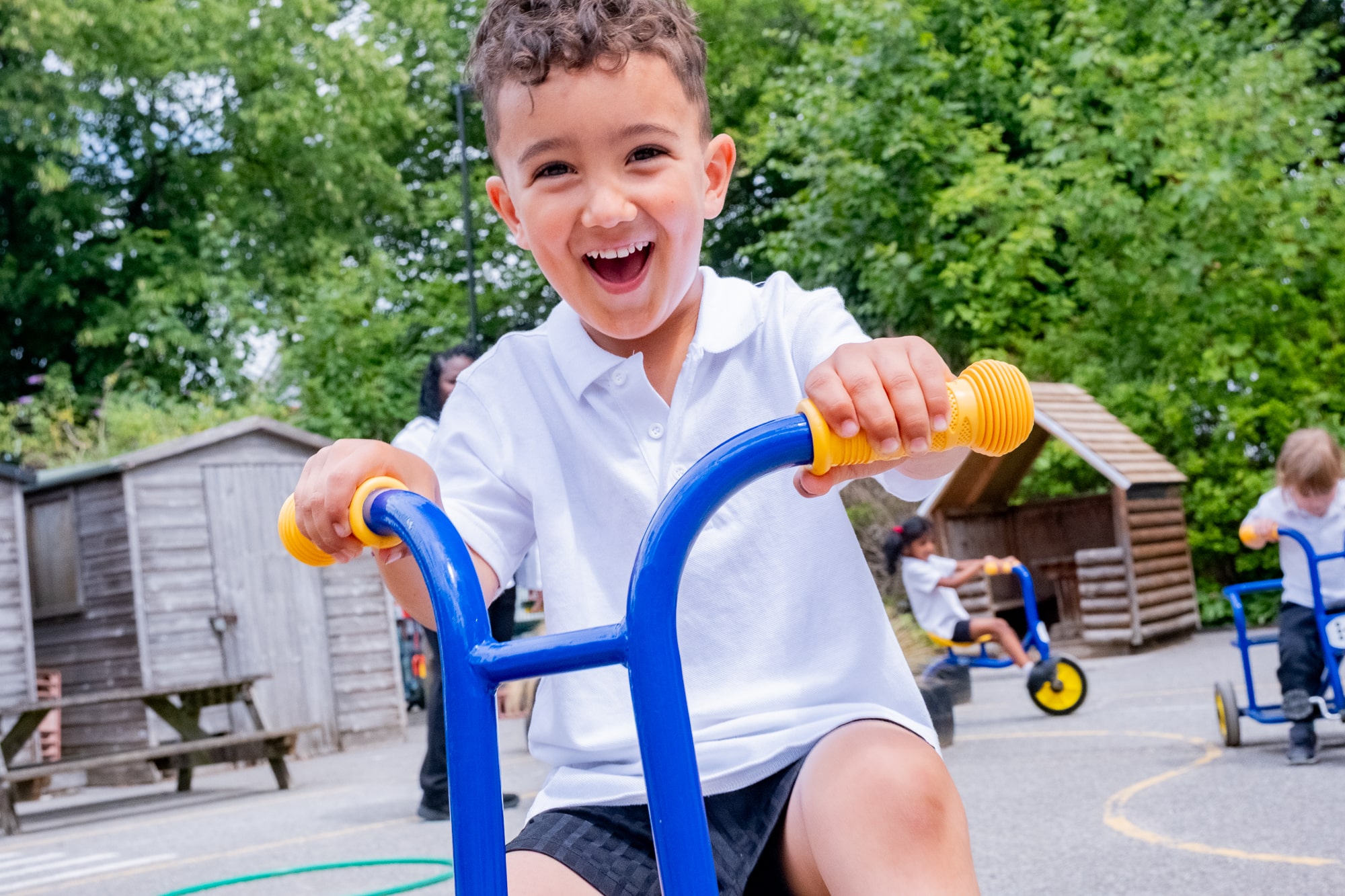Child riding a bike